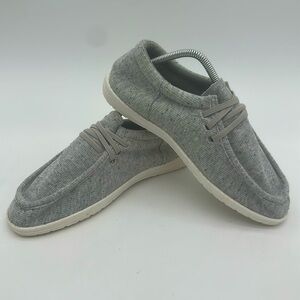 Tommy Bahama Gray Slip On Loafers with Soft Fabric Interior Mens Size 9.5